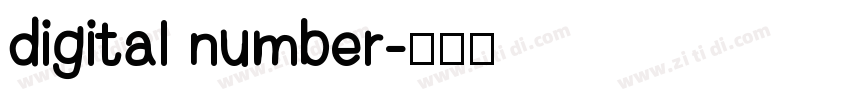 digital number字体转换